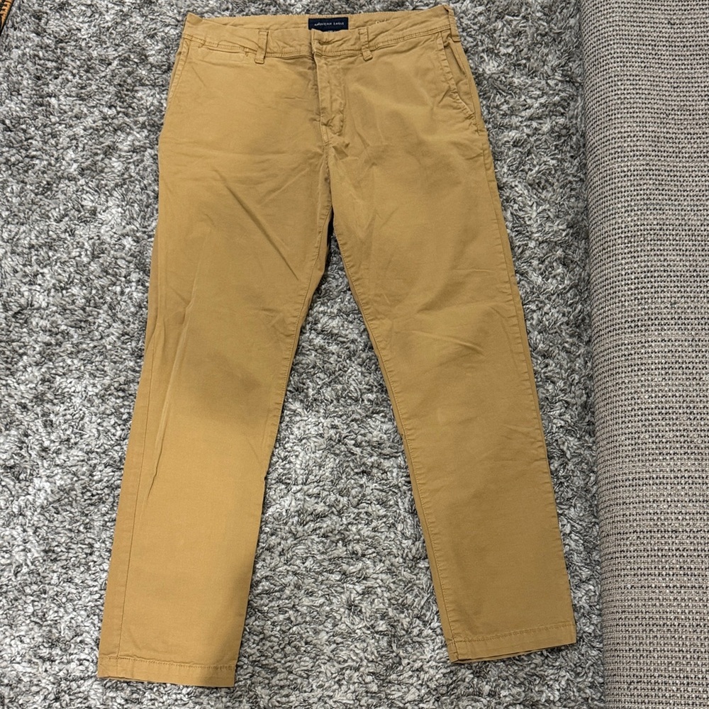 American Eagle Outfitters Men's Khaki Chinos Next Level Flex